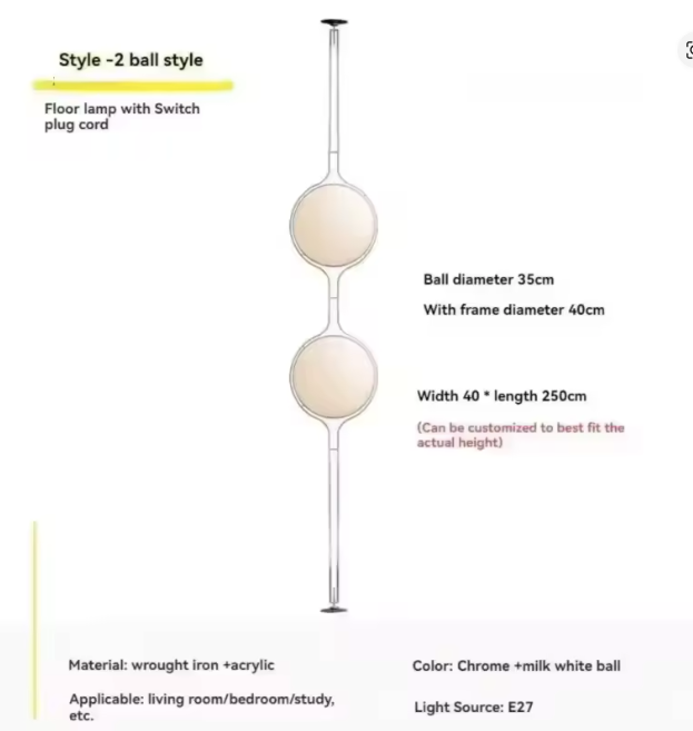 Elegant Chrome Floor Lamp