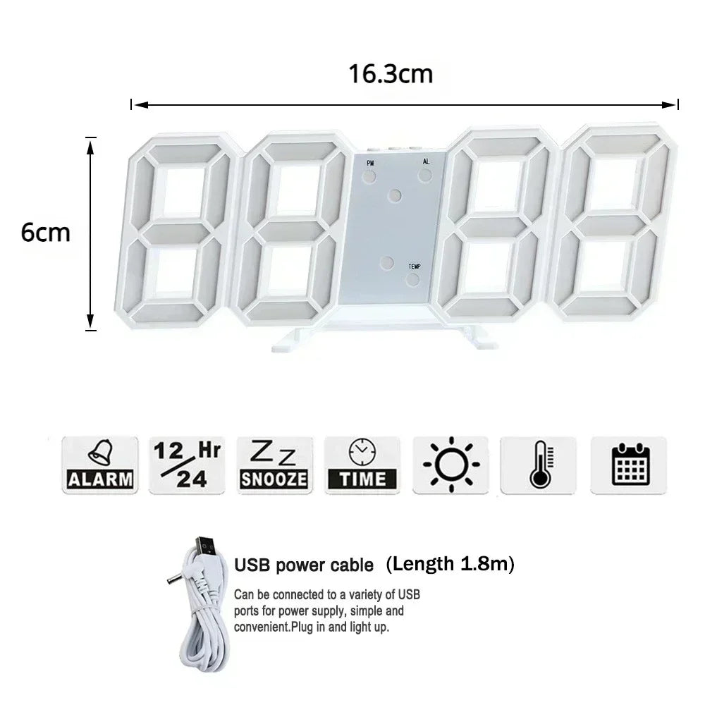 Chic Glowing Wall Clock