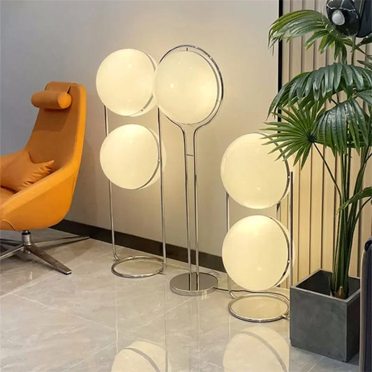 Elegant Chrome Floor Lamp