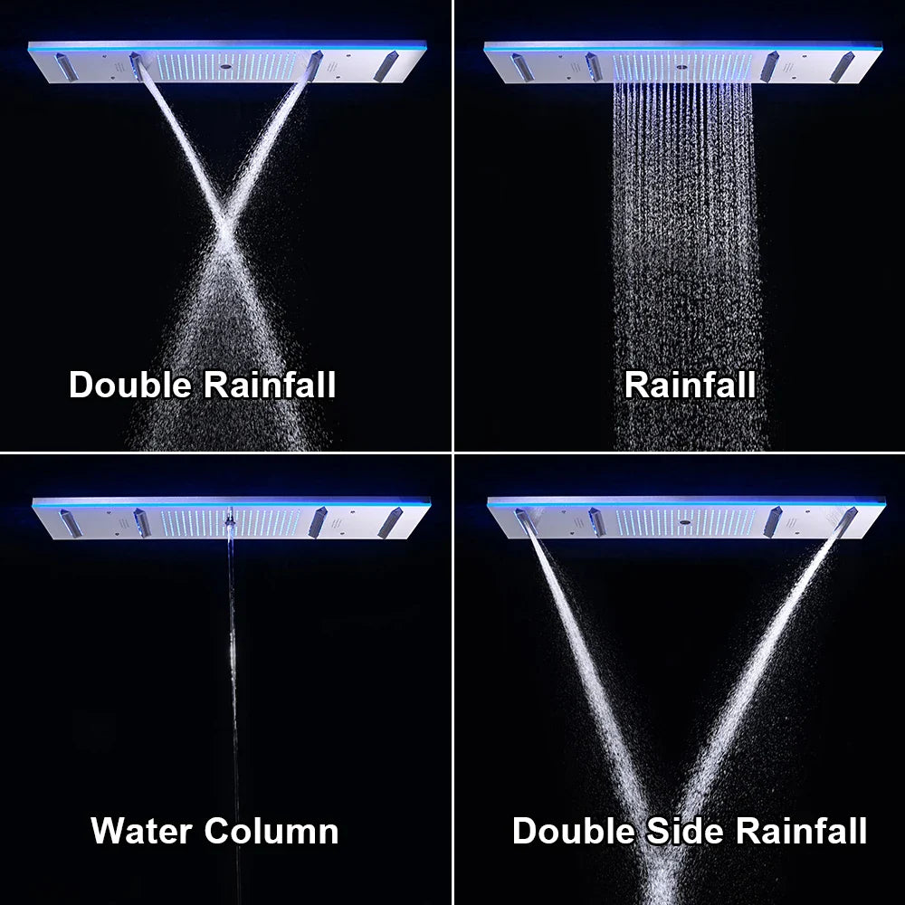 Luxurious Rainfall Shower Experience