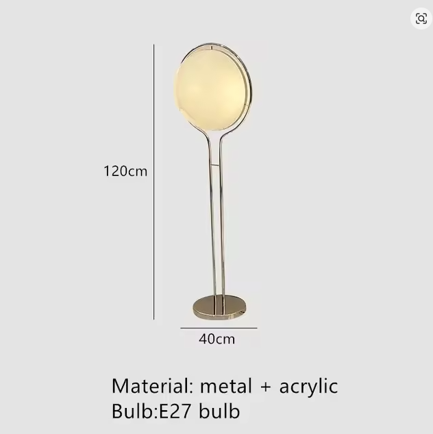 Elegant Chrome Floor Lamp