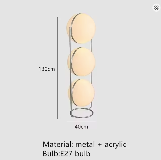 Elegant Chrome Floor Lamp
