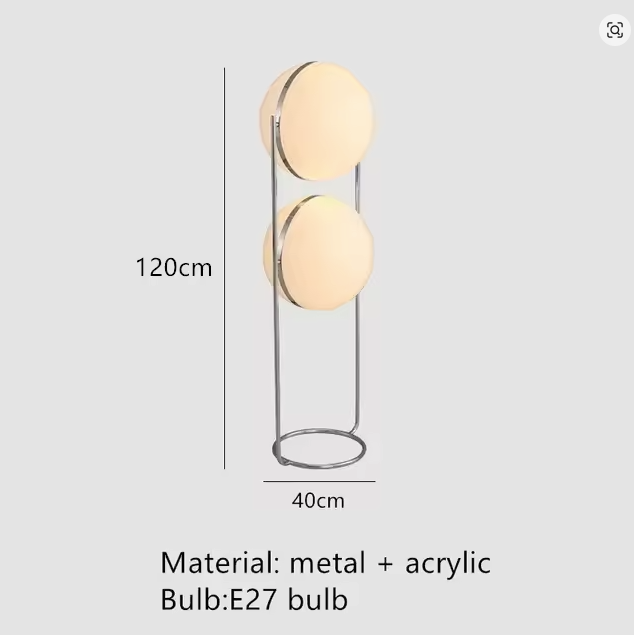 Elegant Chrome Floor Lamp