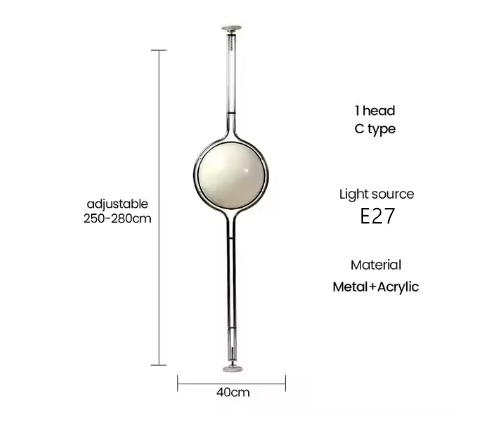 Elegant Chrome Floor Lamp