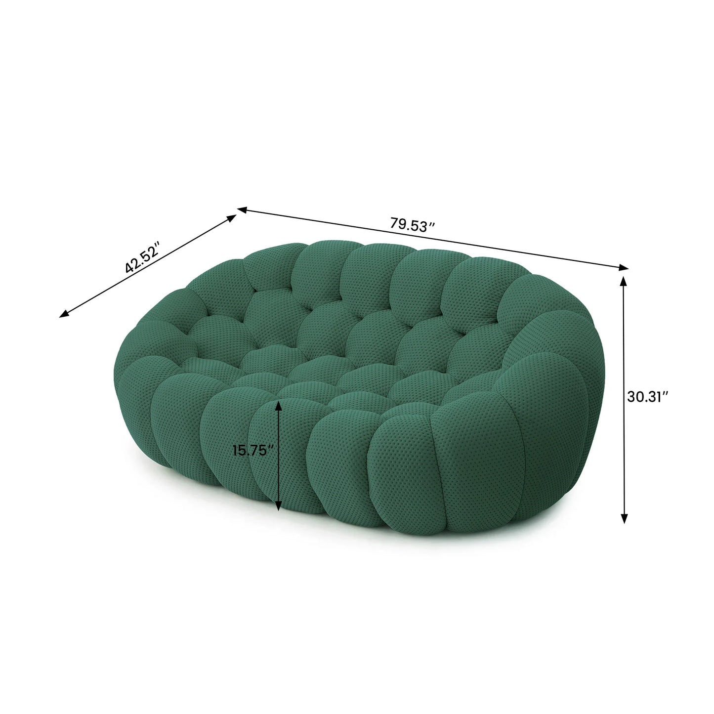 Cozy Curved Comfort Sofa