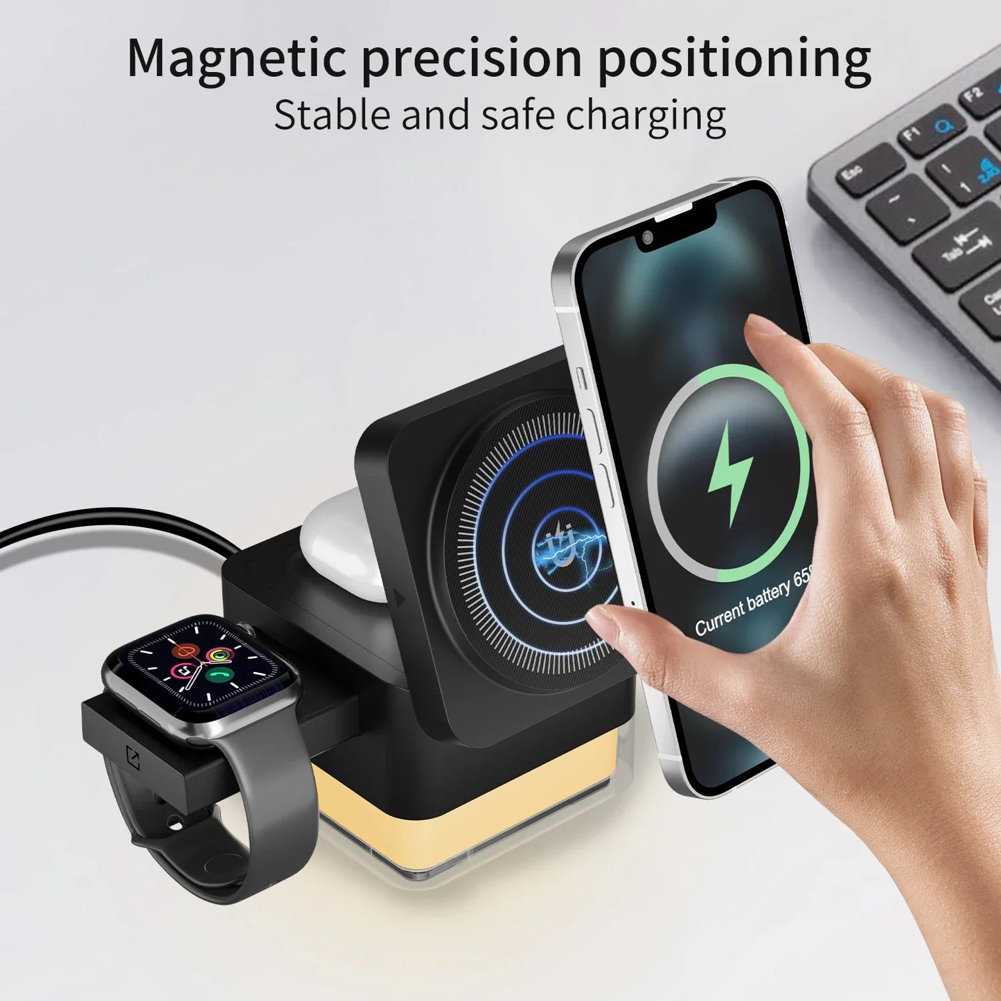 Magnetic Wireless Charger Trio
